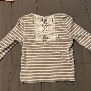Striped crop top